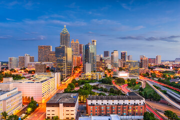 Fototapeta premium Atlanta, Georgia, USA downtown skyline.