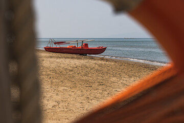 Rettungsboot am Strand
