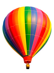 Naklejka premium Hot air balloon on transparent background. Isolated Hot air balloon. Aerostat png file clip art clipart