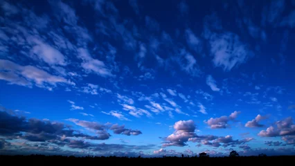 Foto auf Acrylglas Dunkelblau night sky sunset landscape nature background