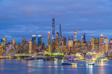 Fototapeta na wymiar Manhattan's skyline, cityscape of New York City