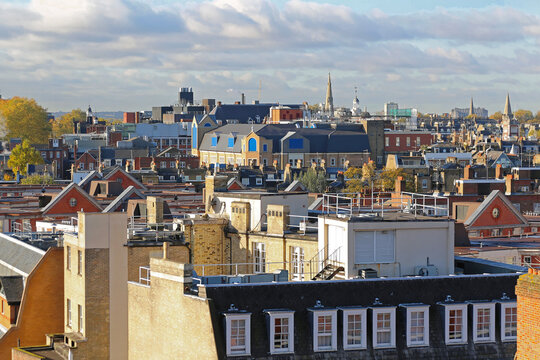 View Over South Kensington Roofs in London