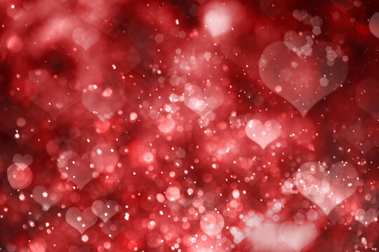 Background for celebration valentine day with red hearts