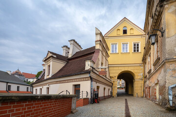 Lublin, Poland - view of Brama Grodzka historic city gate  - obrazy, fototapety, plakaty