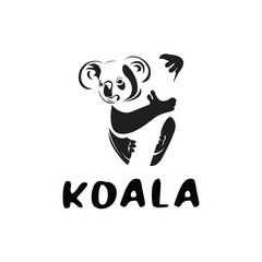 Vector koala logo design template illustration © Agung