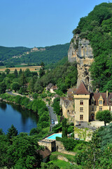 Fototapeta na wymiar La Roque-Gageac in der Dordogne in Frankreich