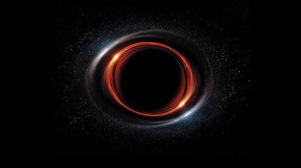 Cosmic Black Hole a celestial object with strong gravitational pull. AI generated
