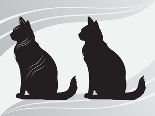 Cat, Kitty, Cat Svg, Cat Silhouette, Cat Svg Bundle, Black Cat Svg, Cut Cutting Files, Pet Clipart
