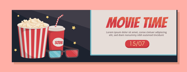 Cinema advertising banner concept