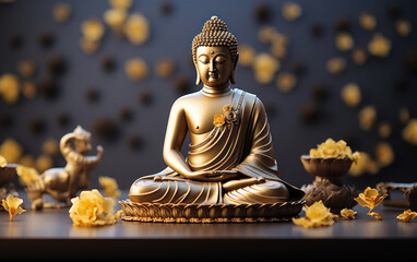 Buddha figure made of gold
