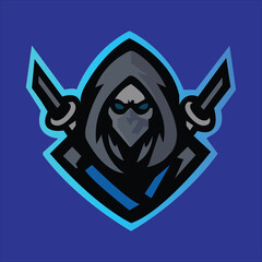 Free vector detailed gaming mascot logo template