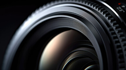 Photography Close up of a camera lens
