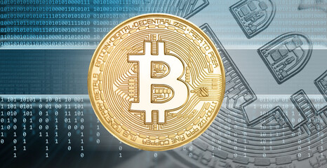 cryptocurrencies or bitcoin concept. Binary code, technology background