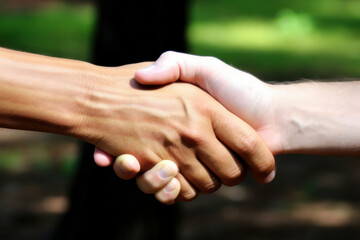 A hyperrealistic depiction of a peaceful encounter between humans and an alien species, symbolizing the hope and curiosity of interstellar communication, in hyperrealistic 8k detail