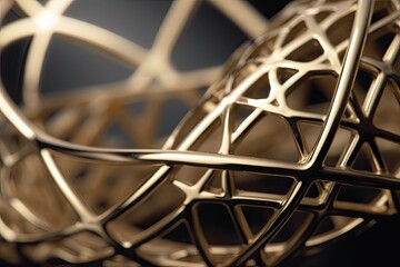 macro shot of a metallic object on a tabletop