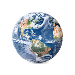 Planet Earth, isolated on white background