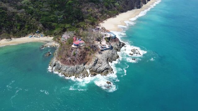 Rocky Beach in San Pancho, Nayarit. Mexico