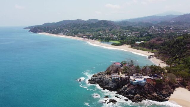 Beach in San Pancho, Nayarit. Mexico