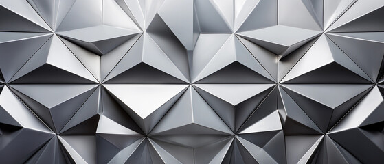 white silver background with geometric patterns