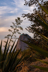 sunset over the lake