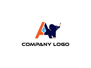 A letter modern  logo and branding animal logo design . Perfect logo for business related to industry. creative style logo design vector.
