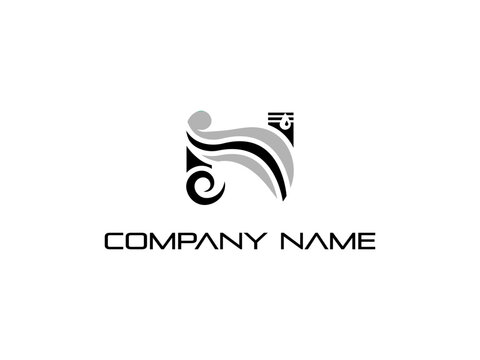 N letter modern  logo and branding animal logo design . Perfect logo for business related to industry. creative style logo design vector.