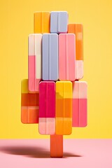 Ice Cream Popsicle
Multicolored Sweet on a Stick
