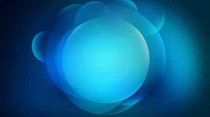 Abstract background with blurred colors, a circle with a blue hue