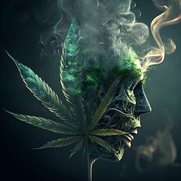 smoking weed wallpaper illustration abstract 