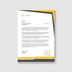 Creative professional modern clean letterhead design EPS vector design template