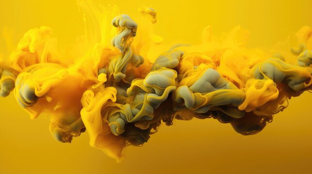 Liquid smoke backdrop yellow color spectrum HD, Background