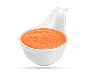 Cocktail sauce isolated on white with a clipping path