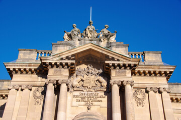 Obraz premium detail of the facade of a building