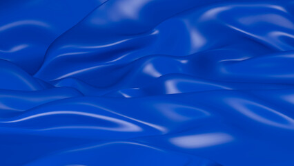 Obraz premium 3D Illustration Abstract Blue Background with Glare