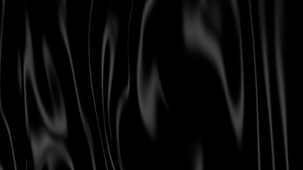 3D Illustration Abstract Black Background with Glare