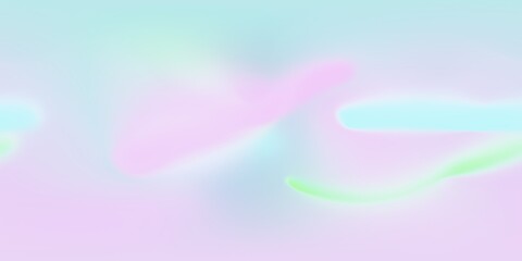 3D Illustration; CGI modeling; HDRI; 360º view panoramic, iridescent holographic environment map