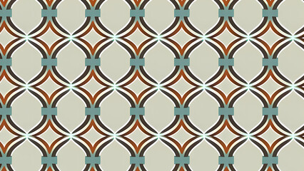 Naklejka premium Mosaic illustration, pattern of figures illustration.
