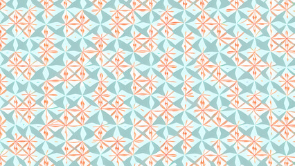 Mosaic illustration, pattern of figures illustration.