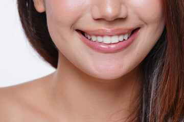 Obraz premium Woman model cosmetic skin teeth healthy concept