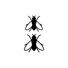 vector illustration of a fly insect