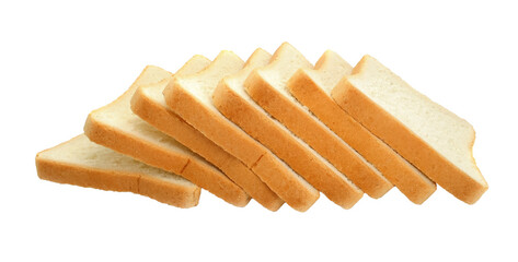Fresh sliced wheat bread isolated food. PNG