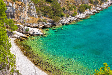 Naklejka na ściany i meble Scenic beach of Brac island, Dalmatia, Croatia