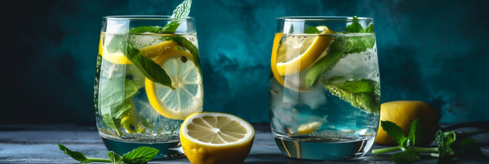 Refreshing Delight: Sip into Citrus Bliss with Minty Lemon Infused Water