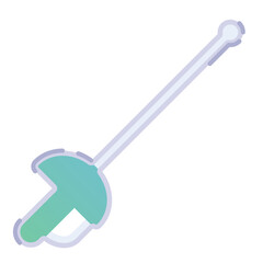 Isolated colored fencing sword icon Vector illustration