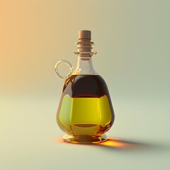 vinegar on light color background 
