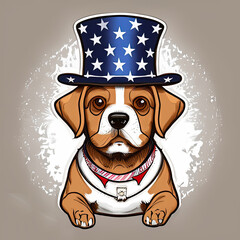 Independence Day themed Dog 
