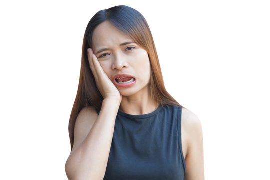 Witness the visual narrative of a woman's dental journey, from the throbbing toothache to the transformative power of orthodontics. Discover the intersection of pain, healthcare, and captivating smile