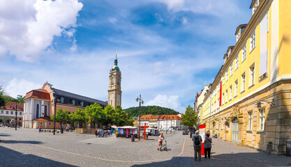 Eisenach, Thüringen. Markt und Georgenkirche