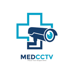 Medical CCTV logo vector template. Suitable for business, health, technology and information