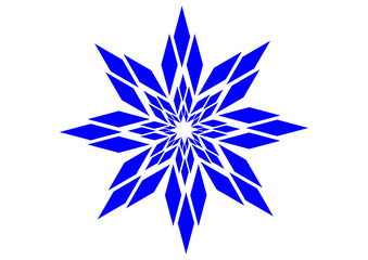abstract blue star